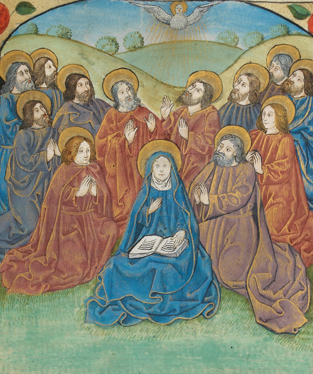 pentecost jesus christ medieval free photo