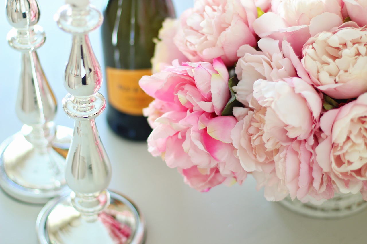 peonies  champagne  flower free photo