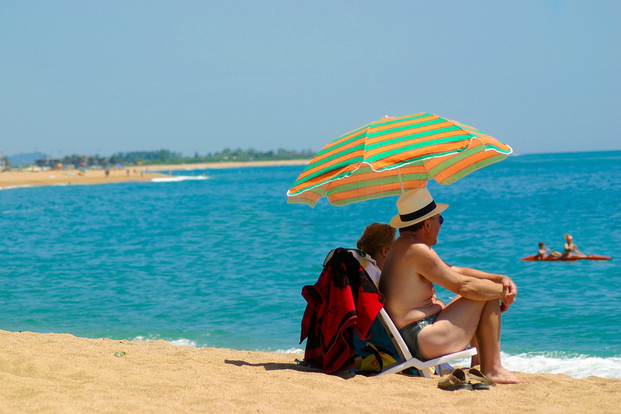 people beach sea free photo