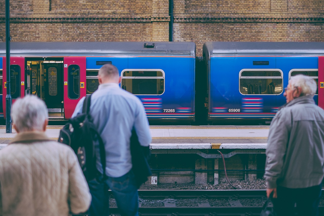 people railways train free photo