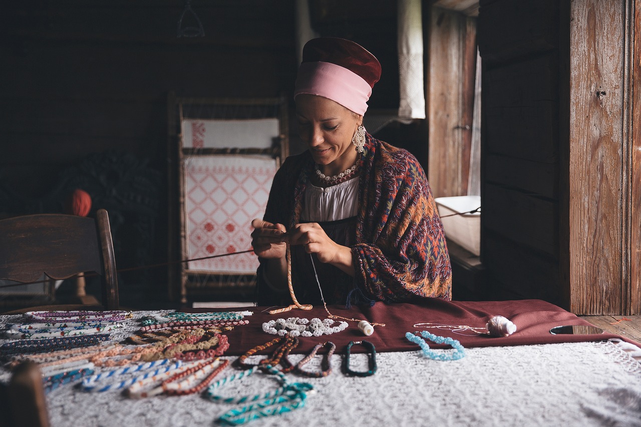 people woman necklace free photo