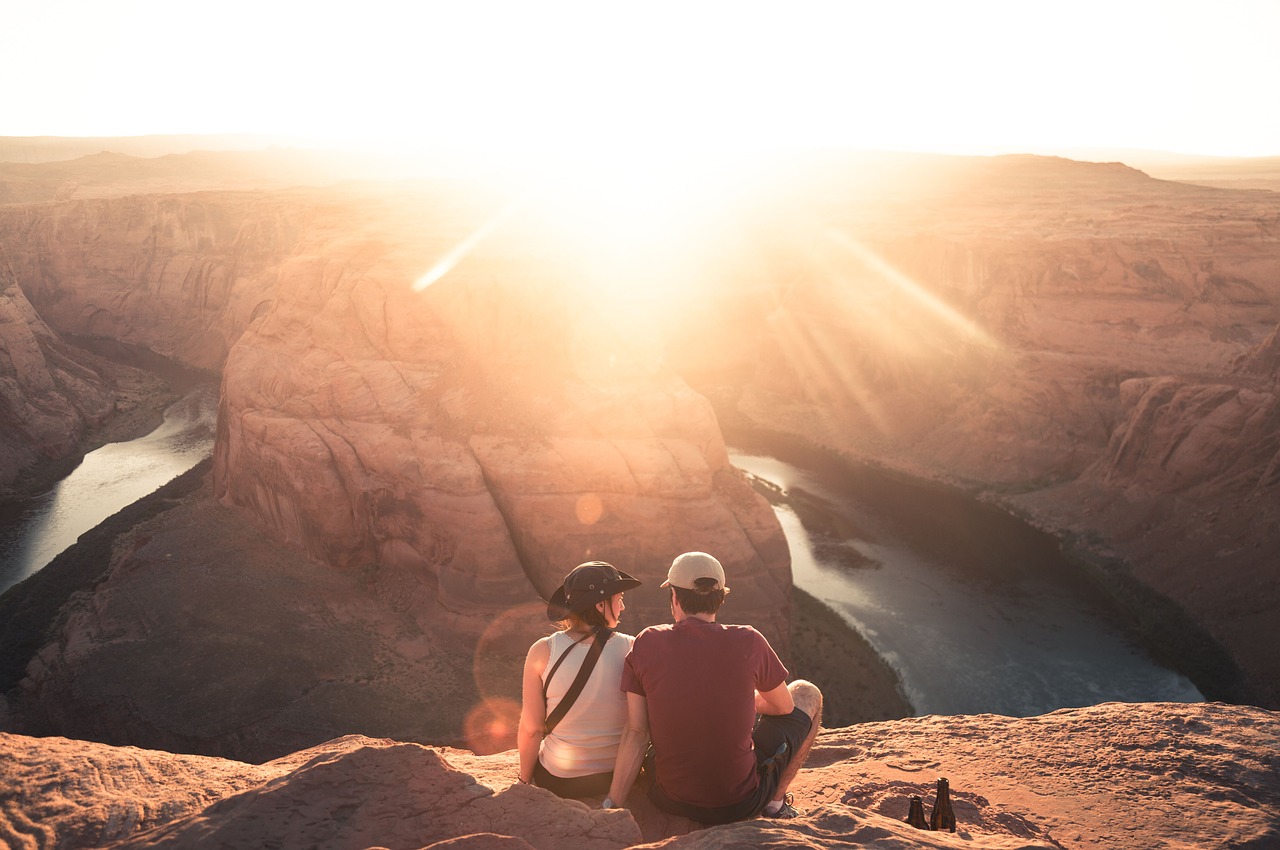 people couple travel free photo