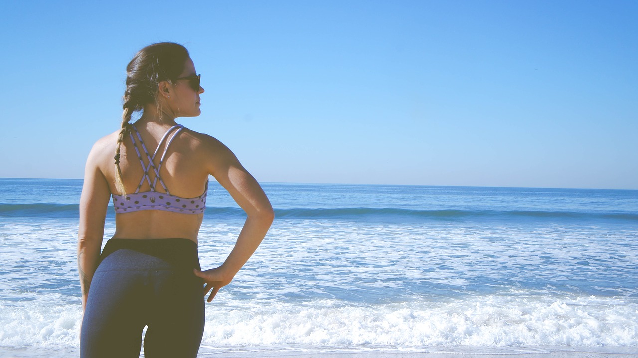 people woman beach free photo