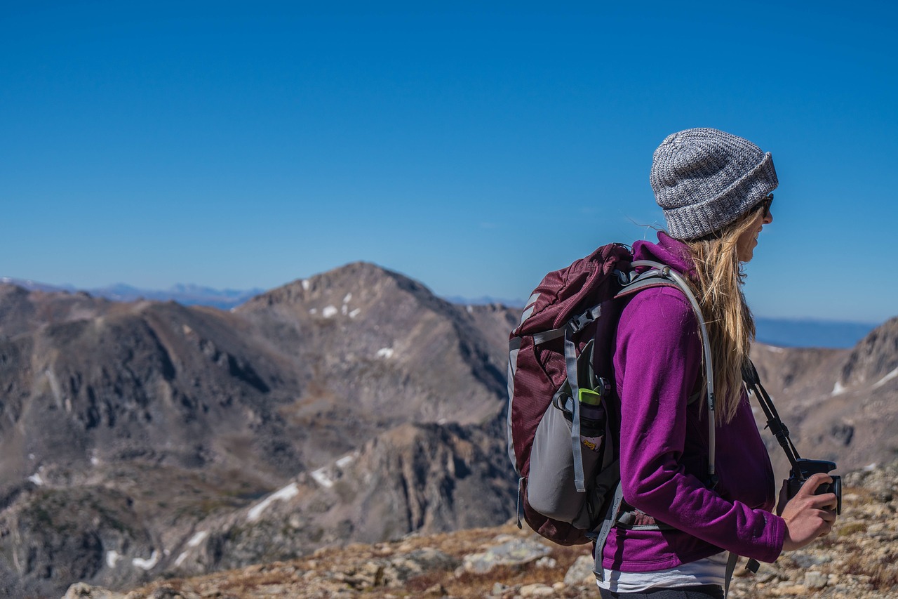 people girl hiking free photo