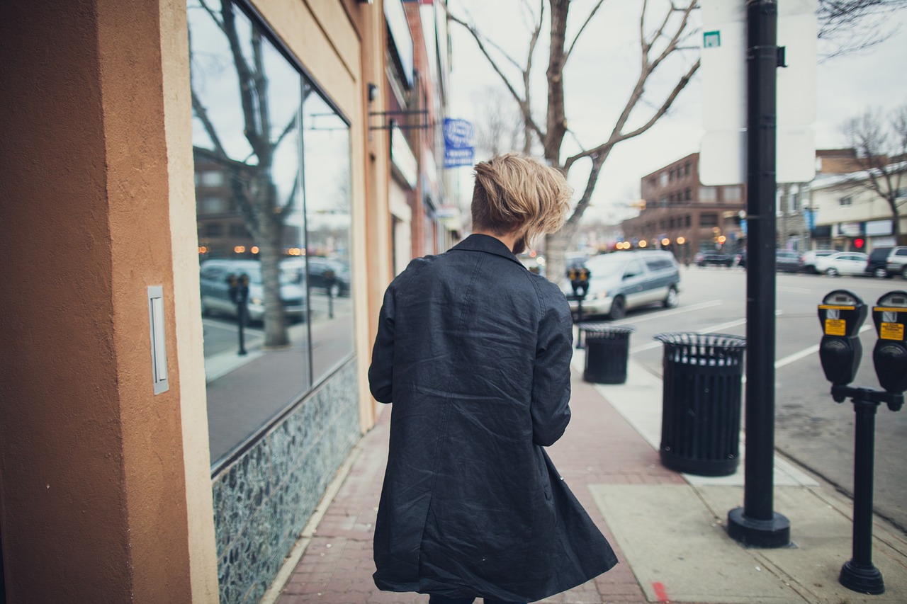 people man alone walking free photo