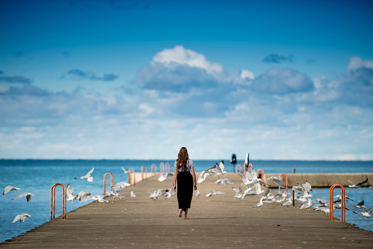 people girl walking free photo