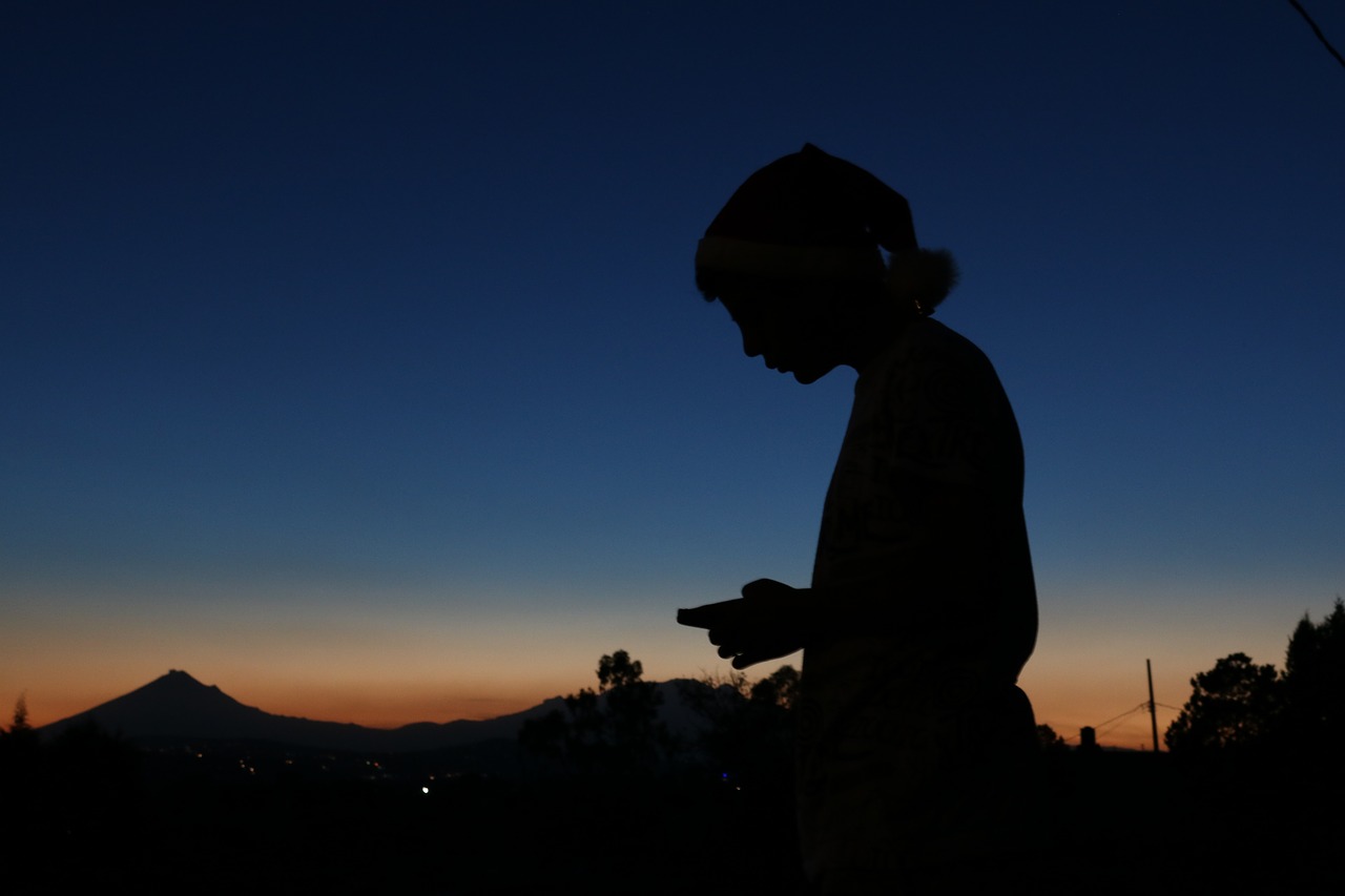 people  sunset  silhouette free photo