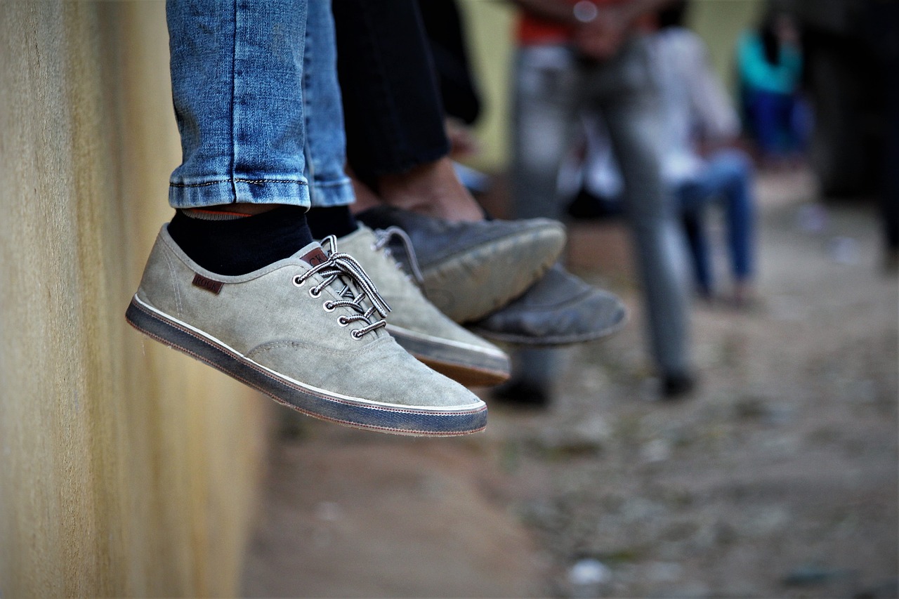 people  shoe  outdoors free photo