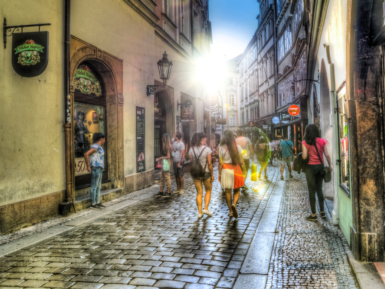 people  shopping  hdr free photo