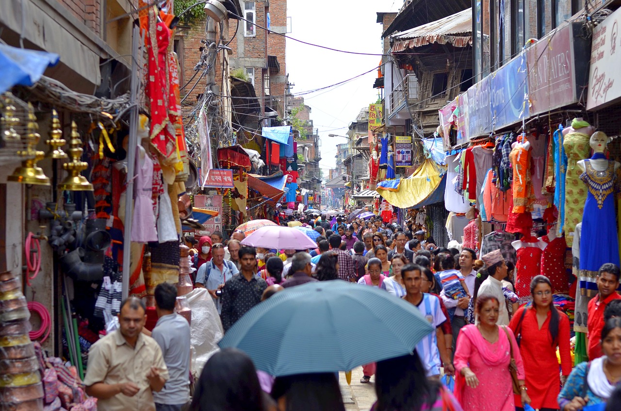 people  city  nepal free photo