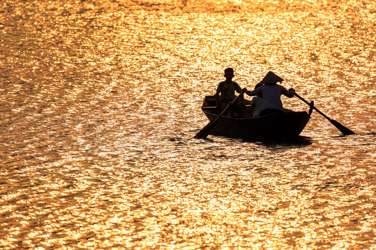 people  water  boat free photo