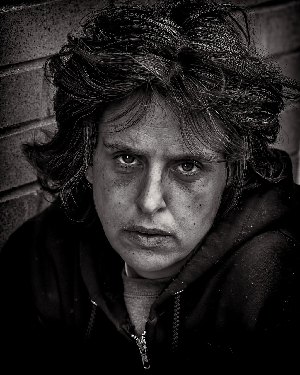 people homeless woman free photo