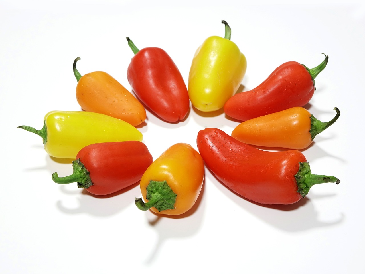 pepper yellow red free photo