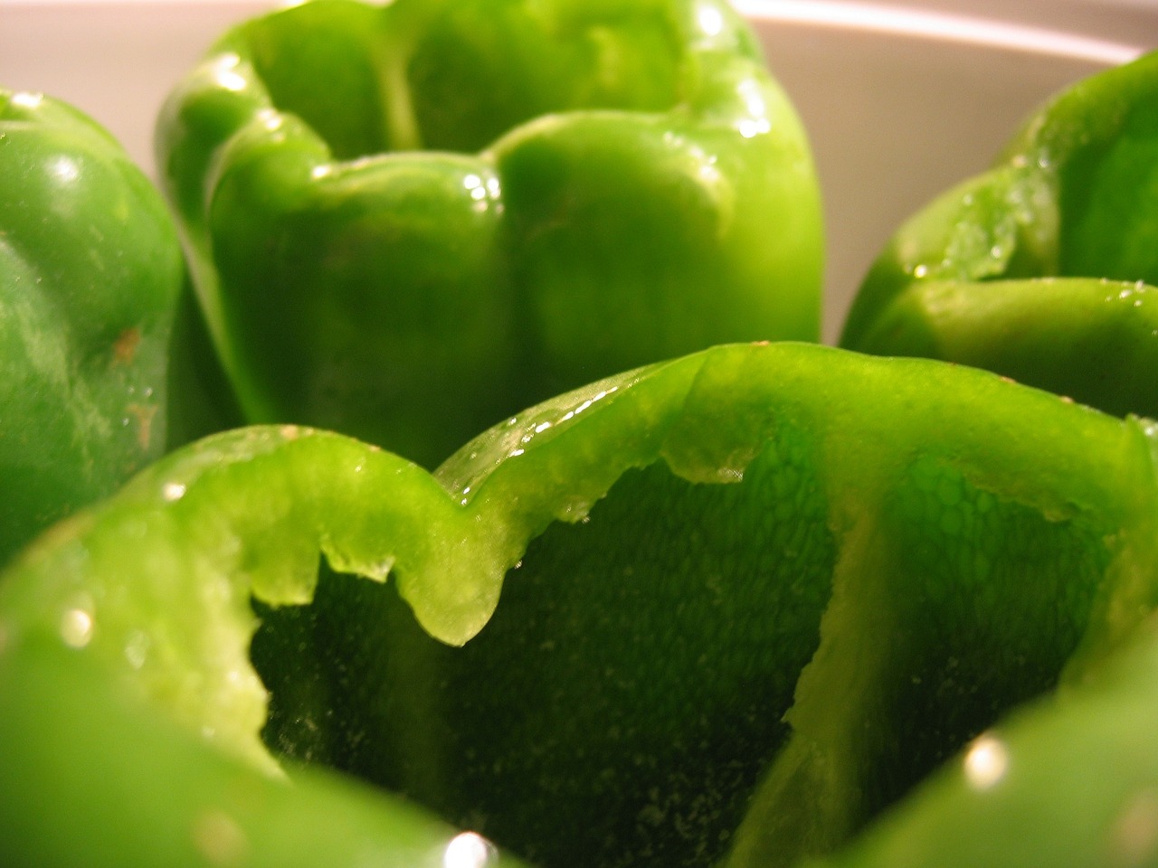 peppers bell green free photo