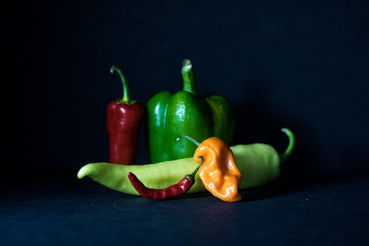 peppers spicy cooking free photo