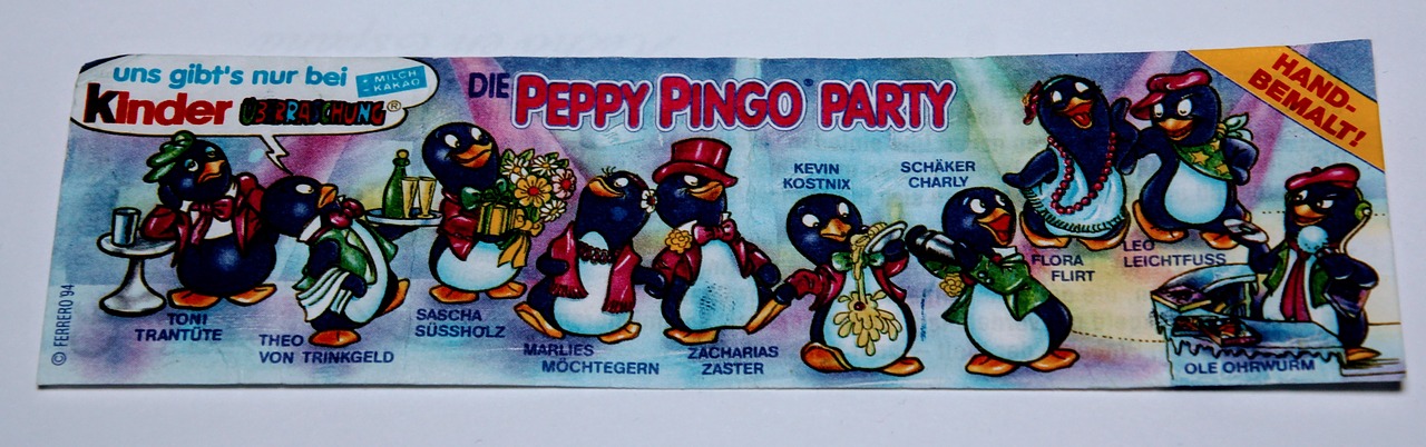 peppy pingo party 1994 überraschungseifiguren free photo