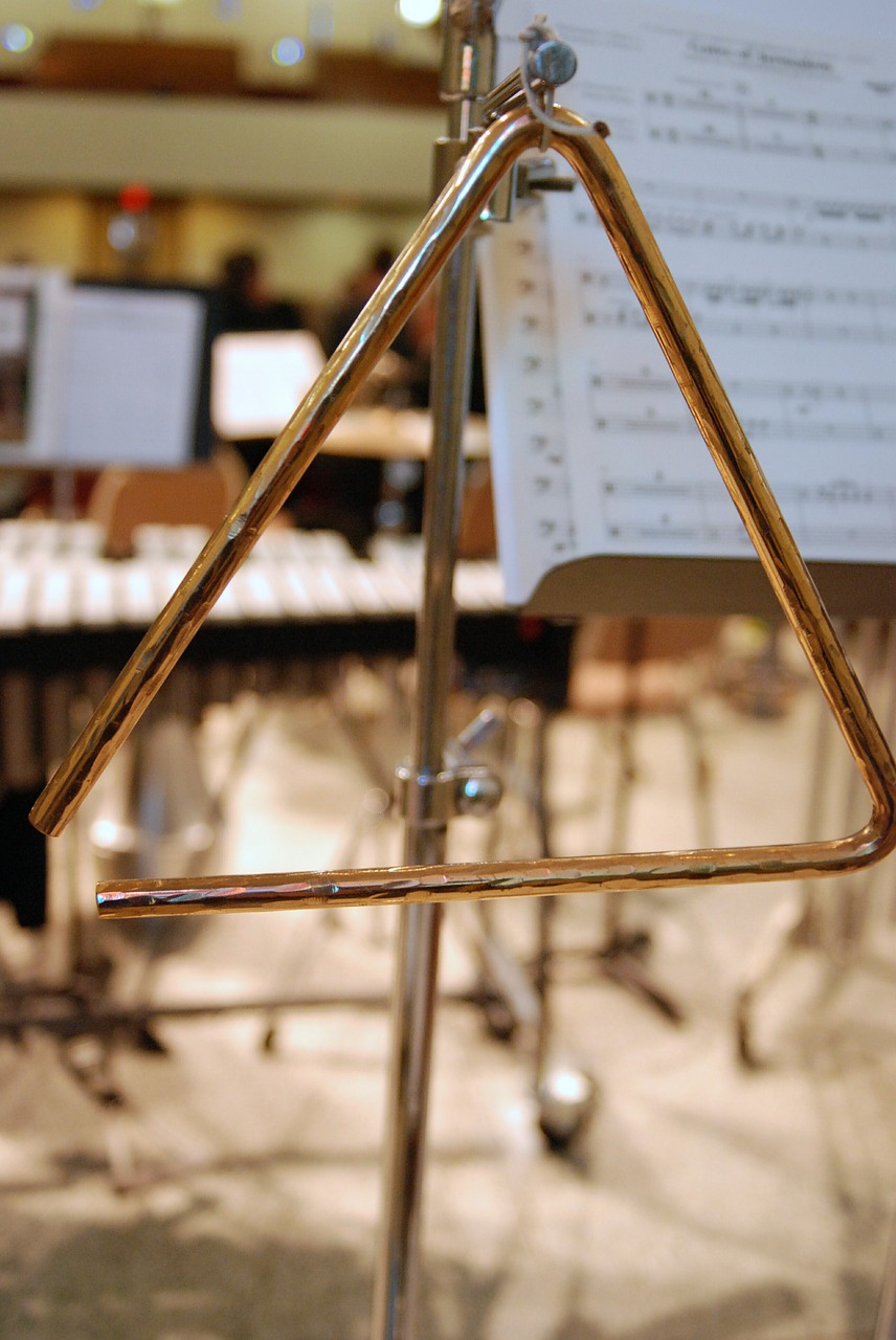 percussion triangle instrument free photo