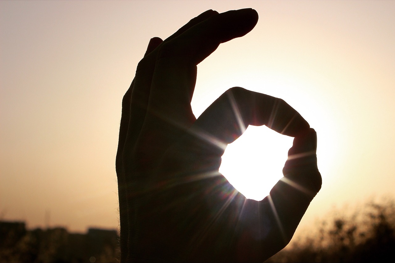 perfect hands silhouette free photo