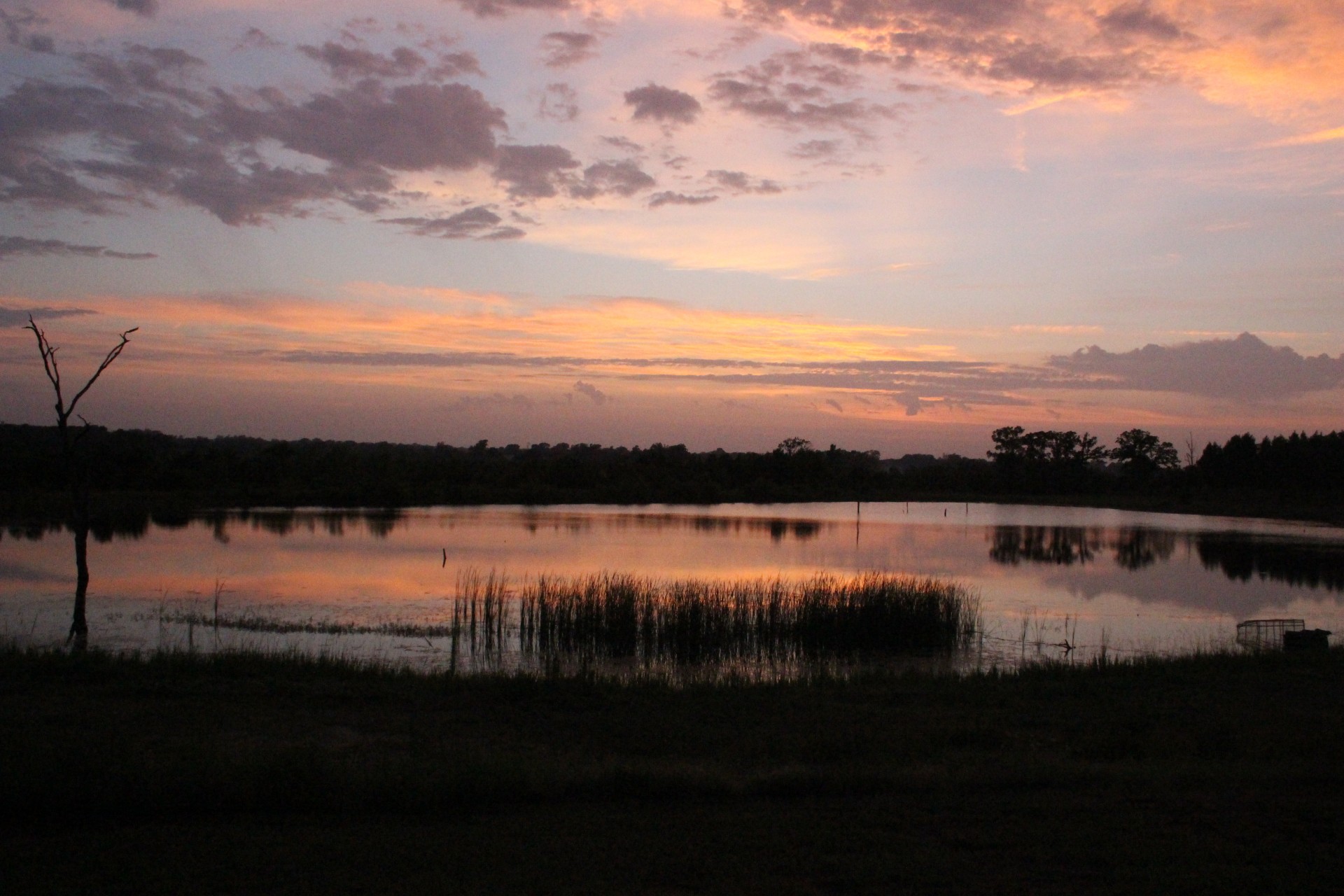 lake sunset landscape free photo