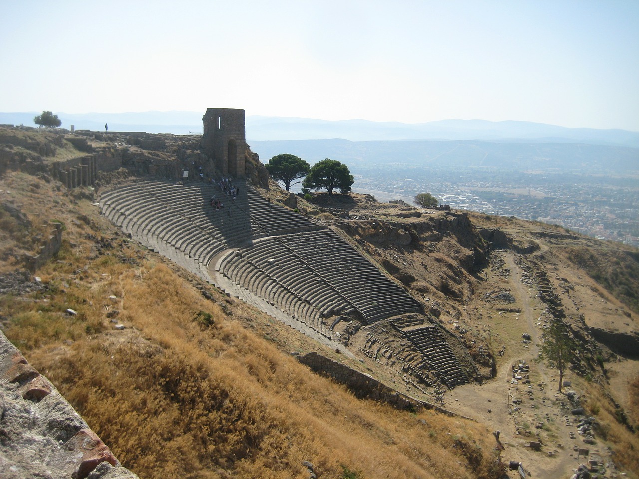 pergamon amphitheater turkey free photo