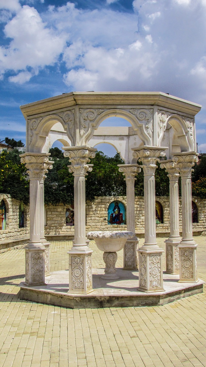 peristyle colonnade monastery free photo