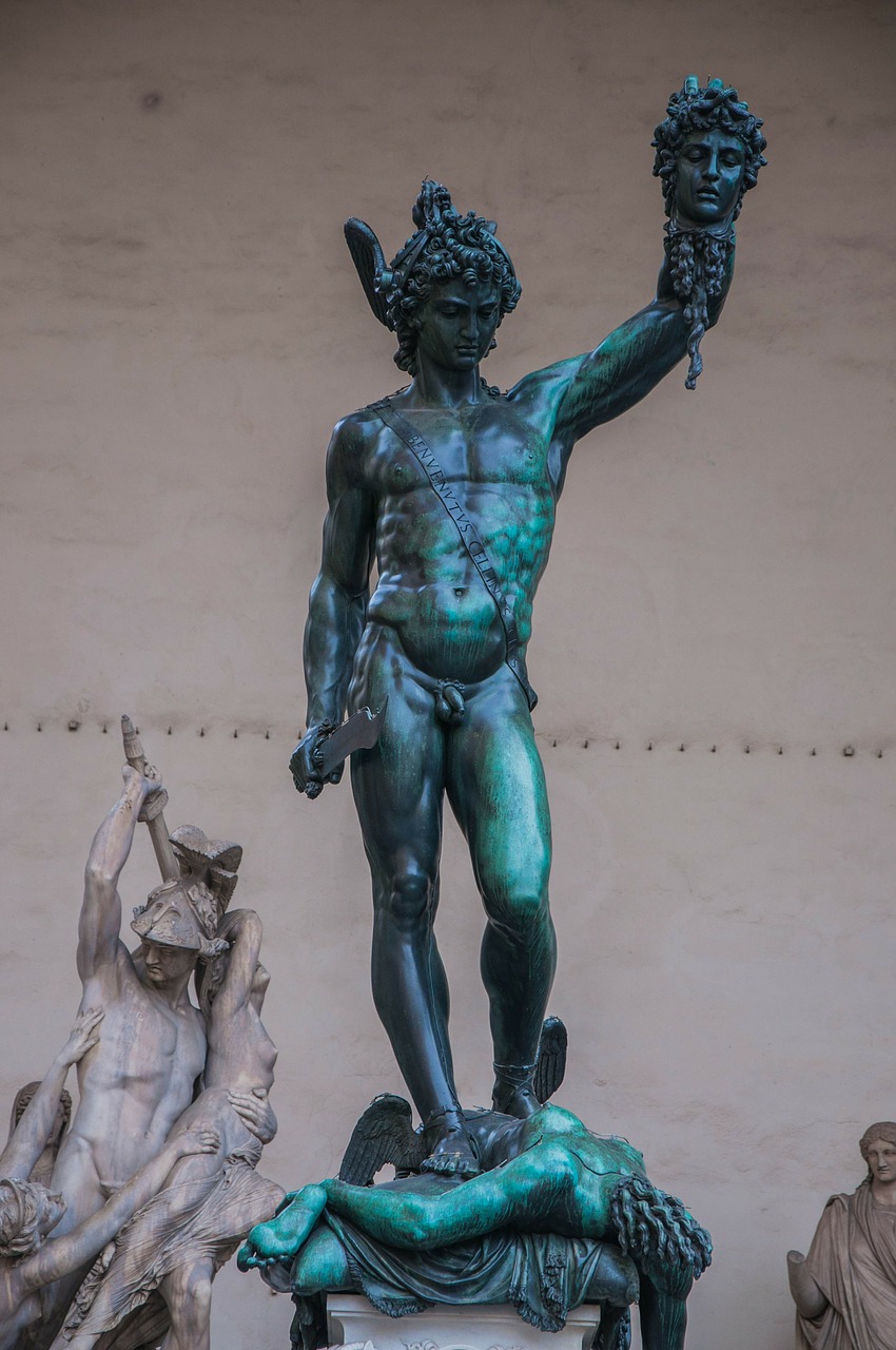 perseus florence statue free photo