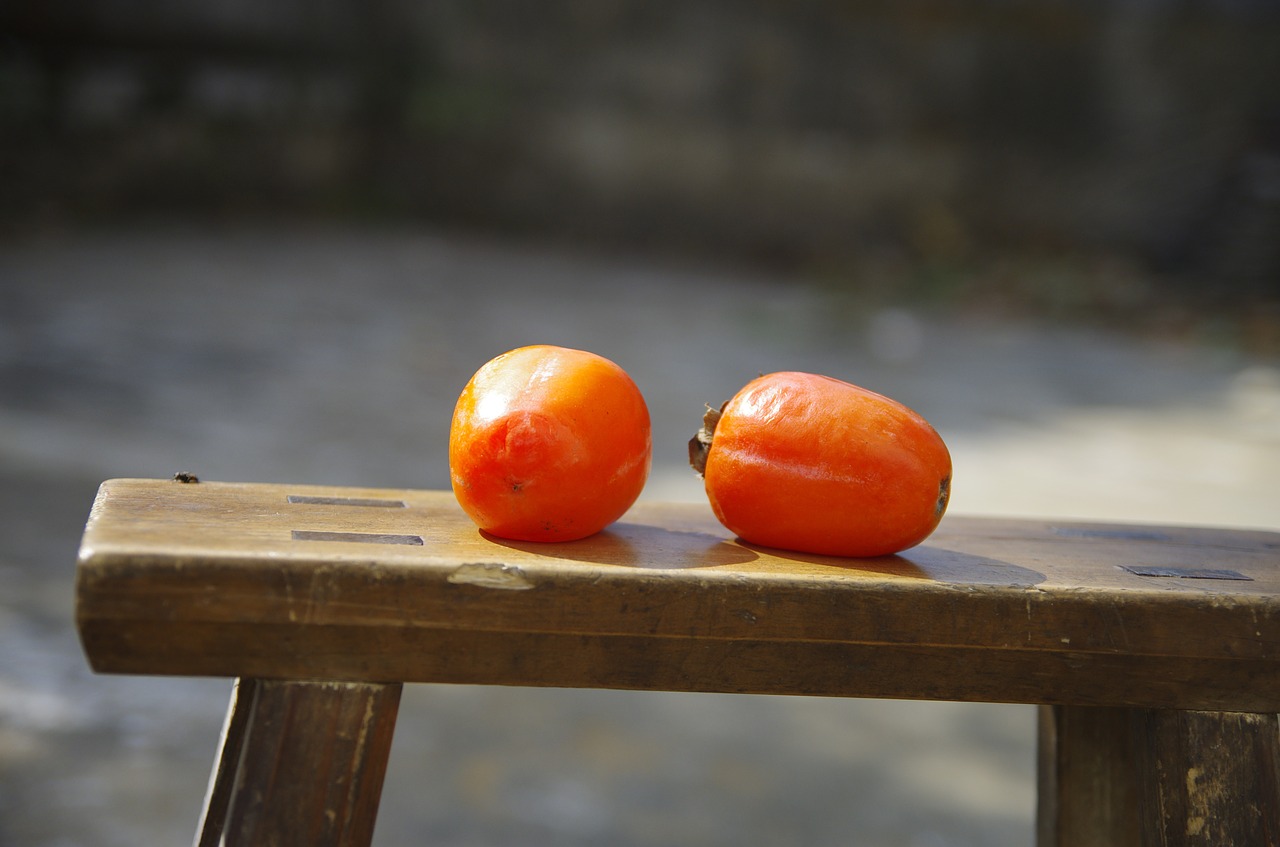 persimmon fruit outdoor free photo