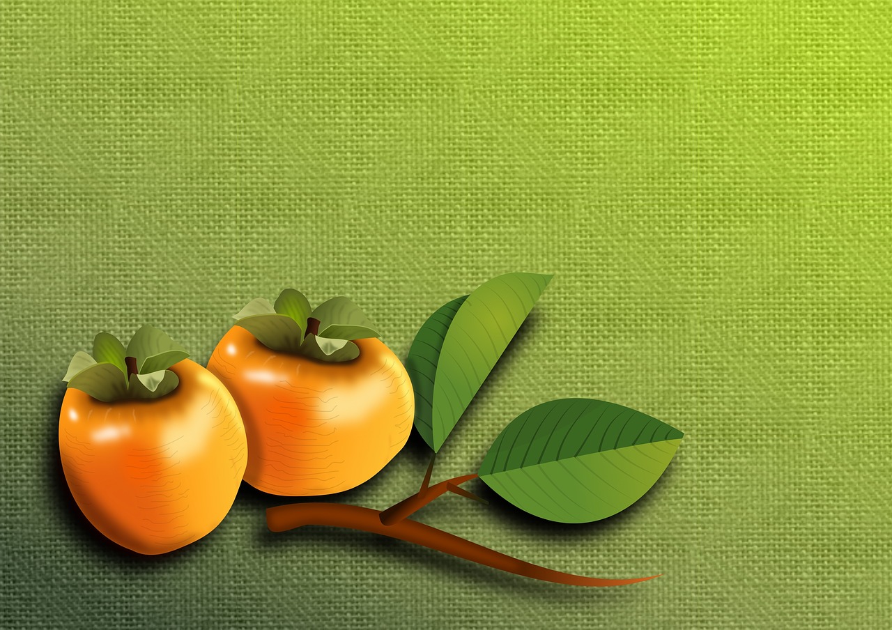 persimmons persimmon fruits free photo