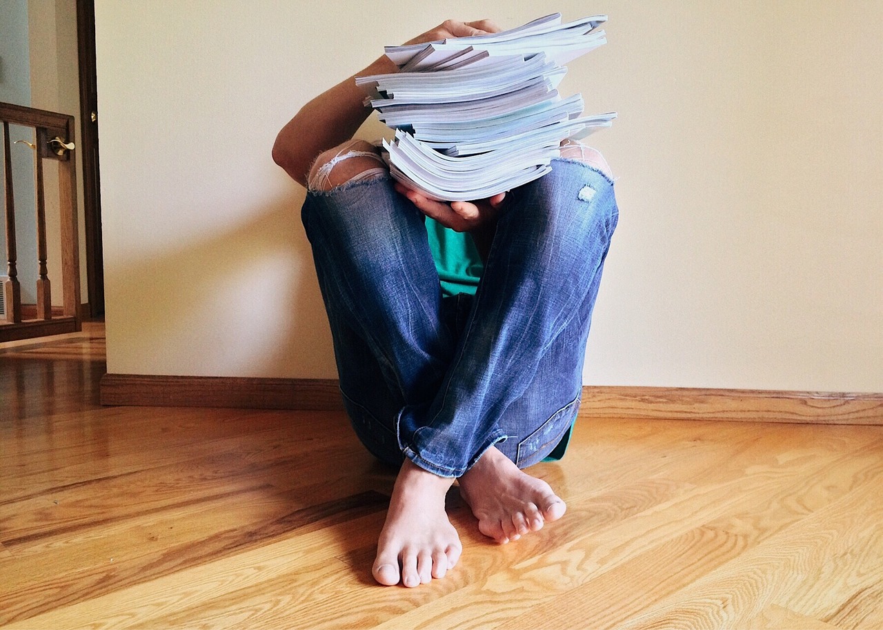 person magazines reading free photo