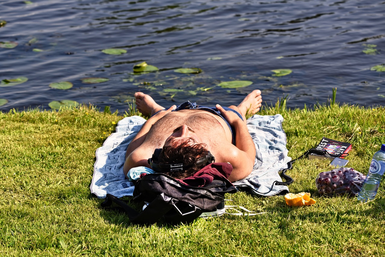 person  man  lying down free photo