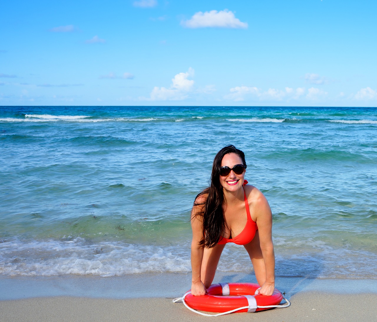 person woman beach free photo