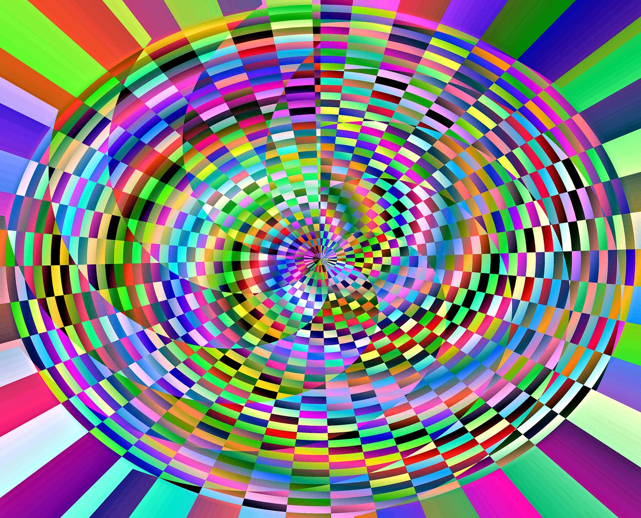 perspective 3d wallpaper swirling circles free photo