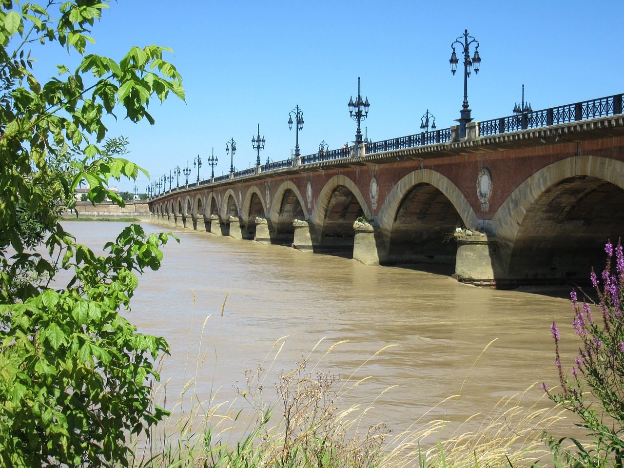 perspective bridge stone bridge free photo