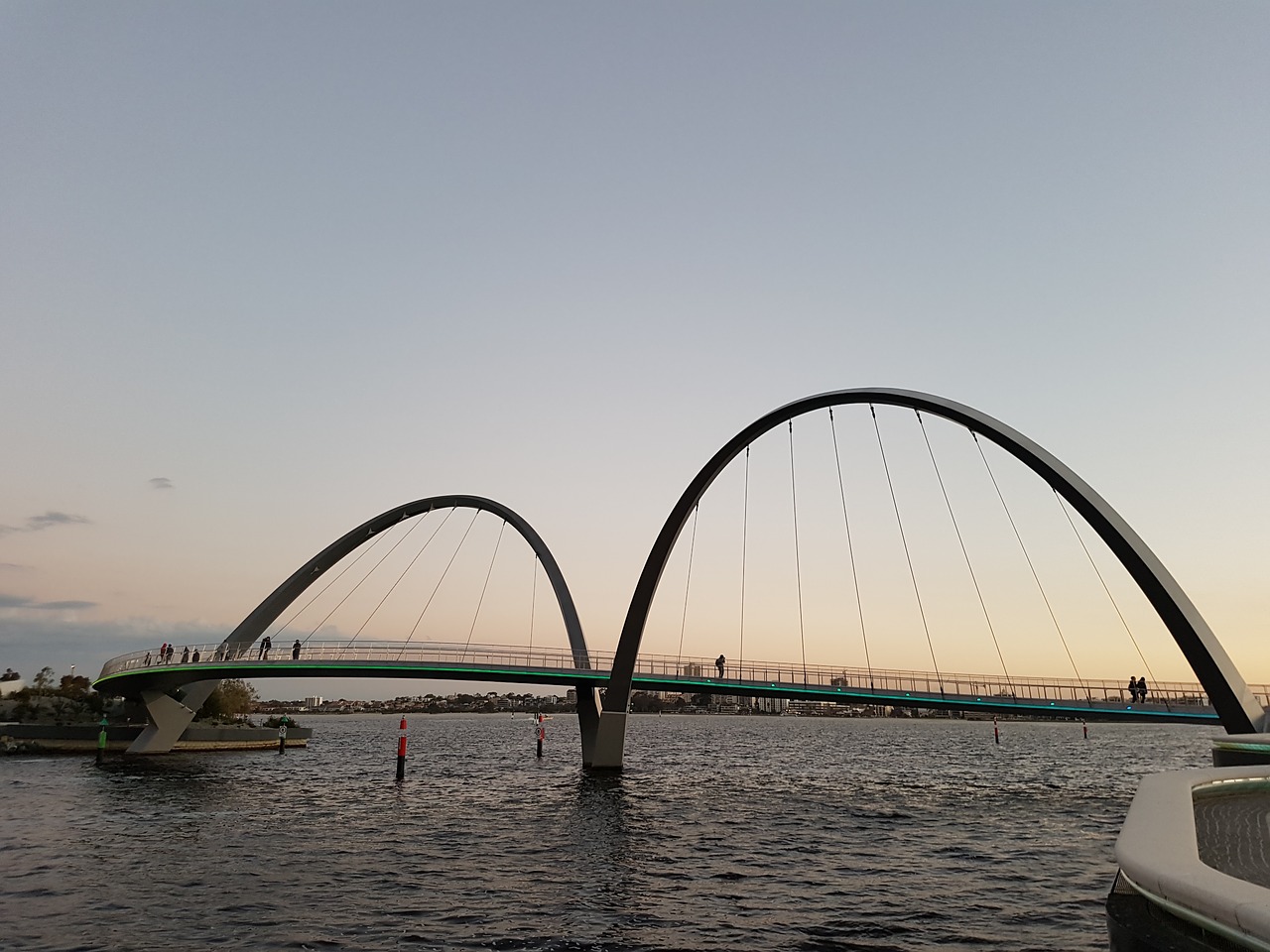 perth bridge sunset free photo