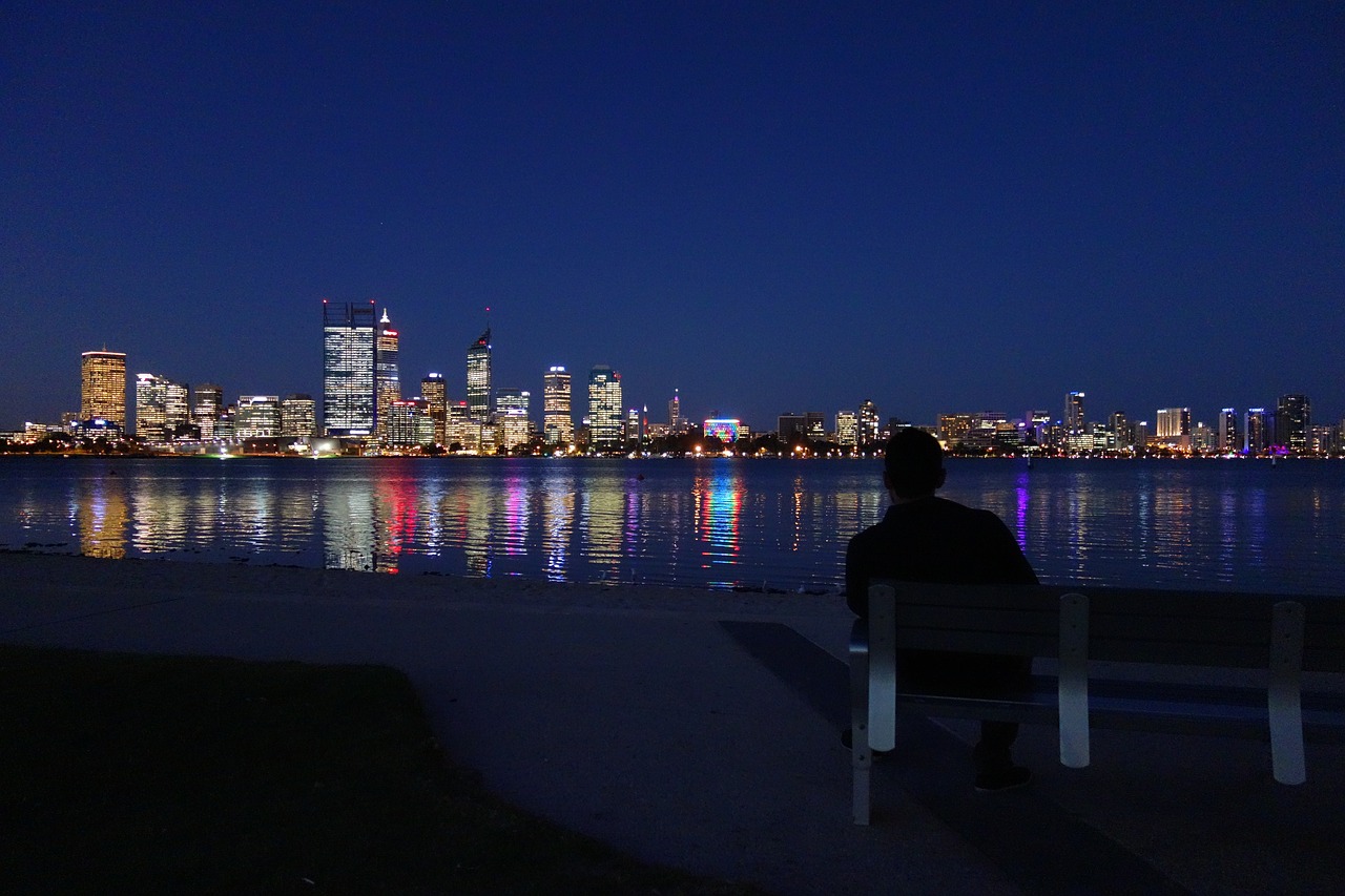 perth  night  city free photo