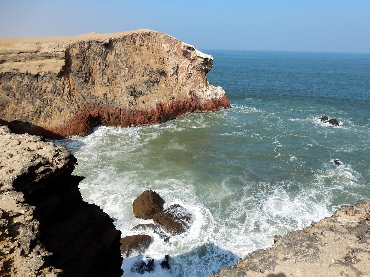 peru desert sea free photo