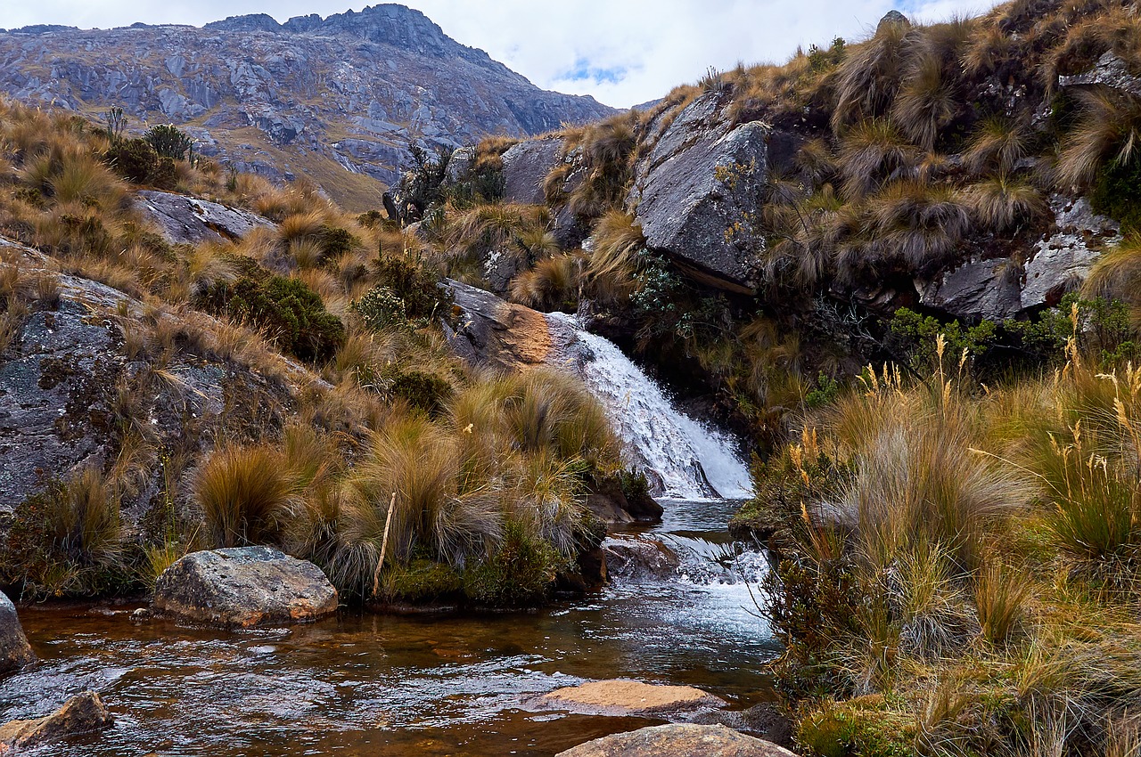 peru mountains mountain river free photo