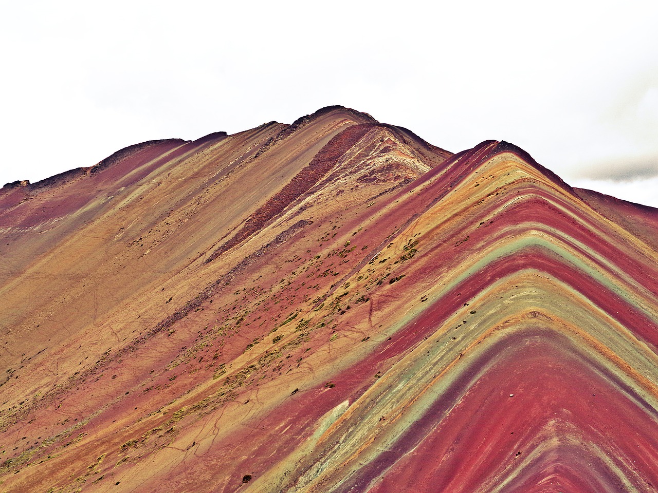 peru cusco rainbow mountains free photo