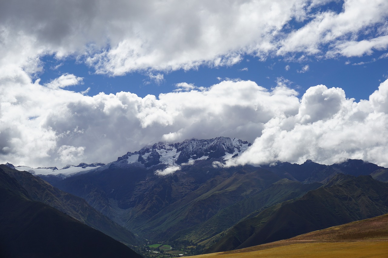 peru mountains glaciers free photo