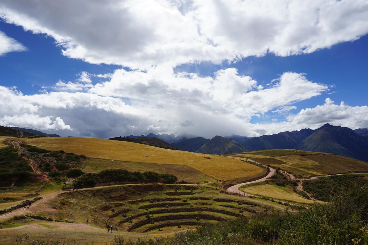 peru mountains fields free photo