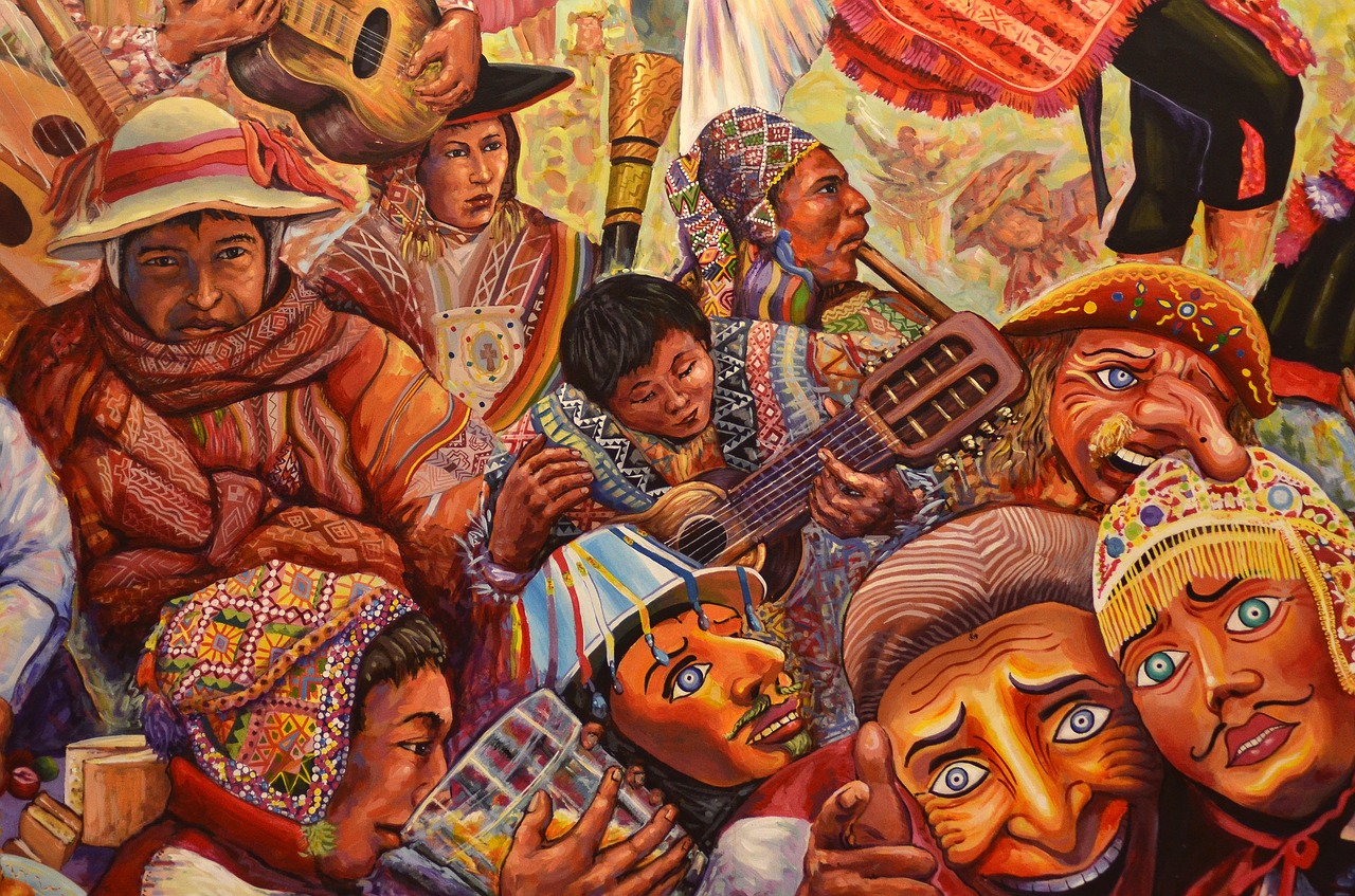peru cusco painting free photo