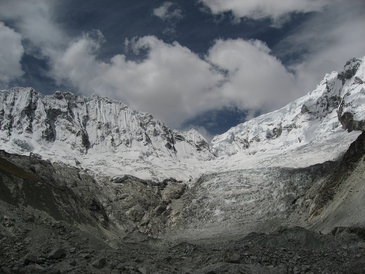 peru mountains snow free photo