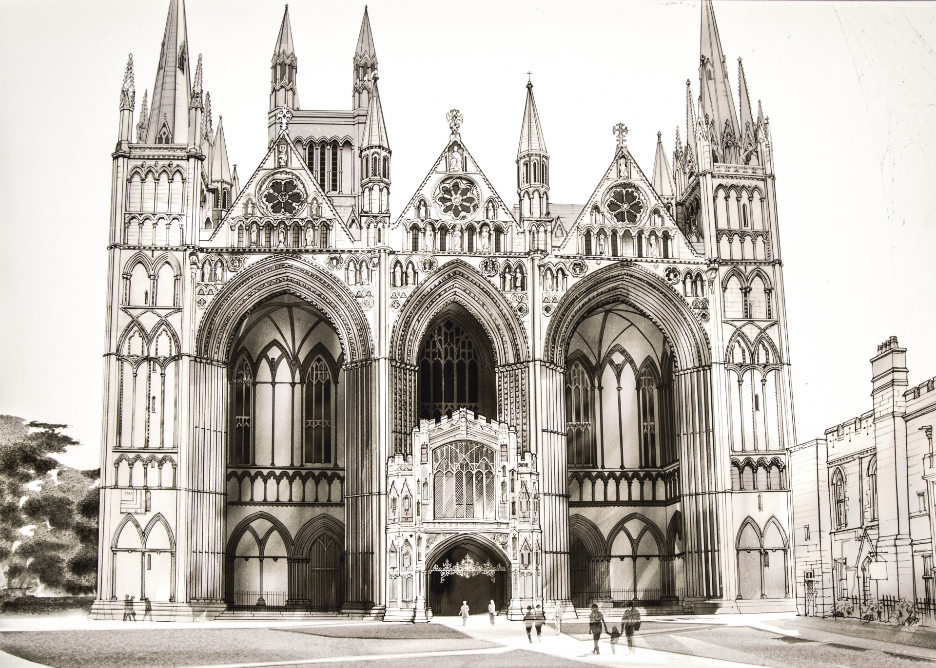 peterborough cathedral cathedral peterborough - cambridgeshire free photo