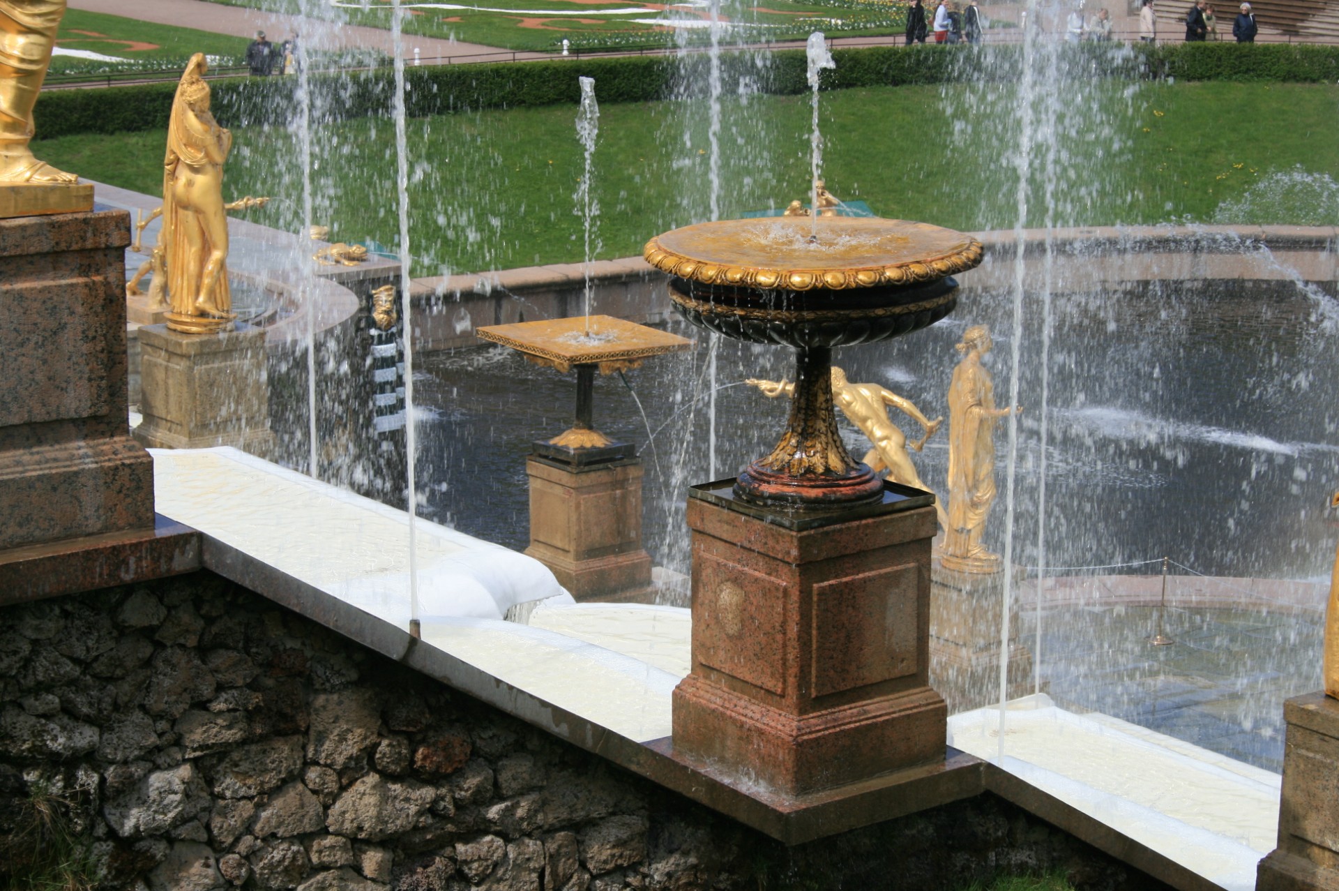 fountains water spouting free photo