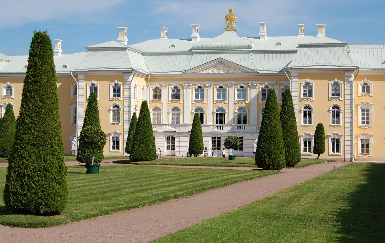 peterhof palace antiques architecture free photo