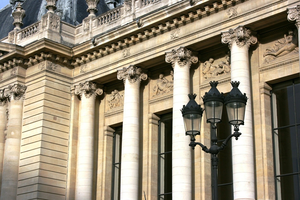 petit palais columns paris free photo