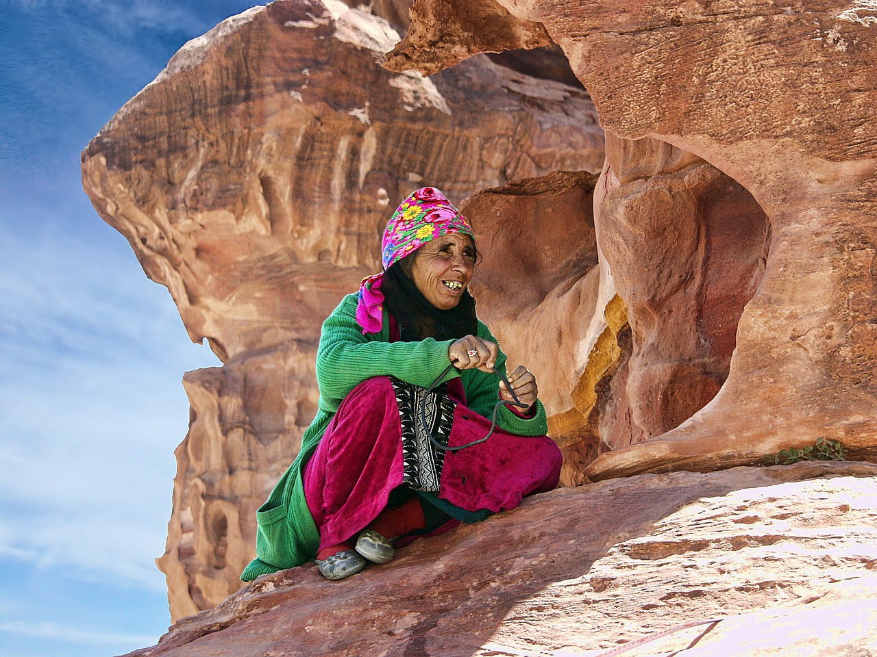 petra jordan portrait free photo