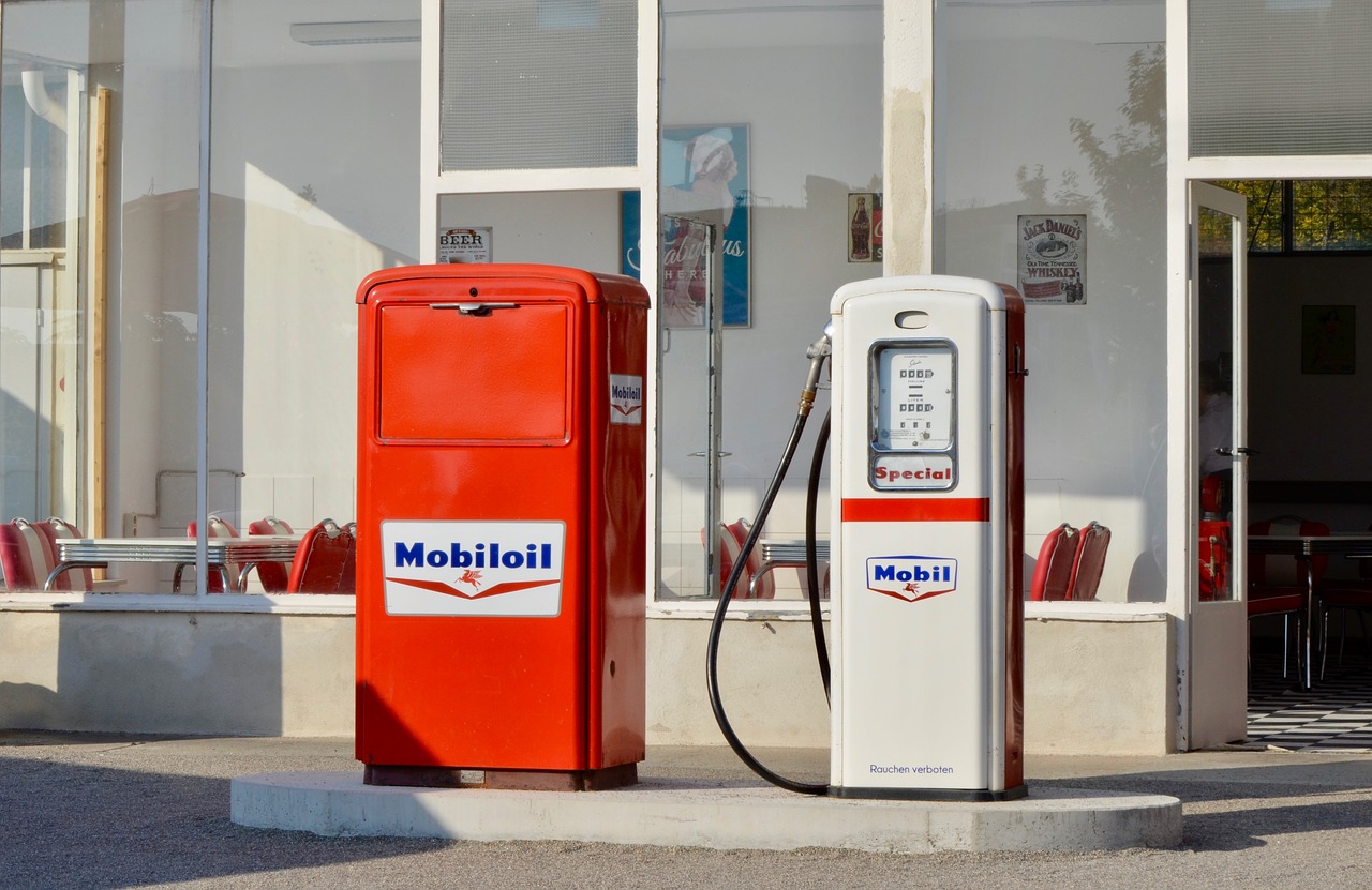 petrol stations  gas pump  historically free photo