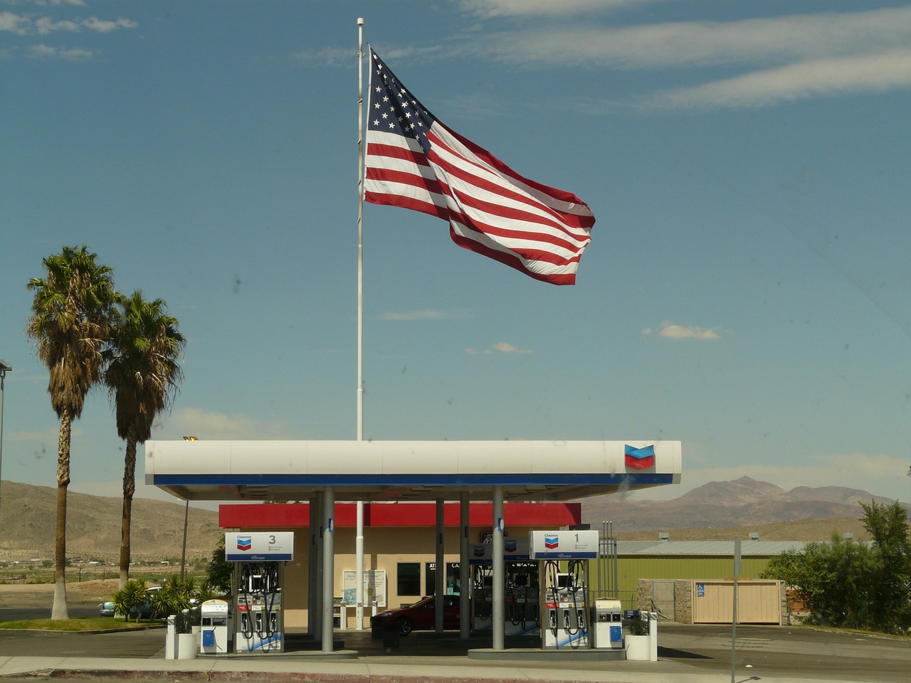 petrol stations usa refuel free photo