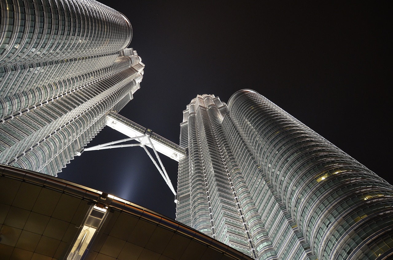 petronas petronas towers kuala lumpur free photo